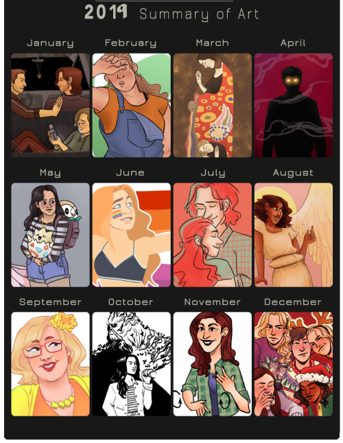 thesunwillart: end of the year art summary!! life came with many changes this year and the amount i 