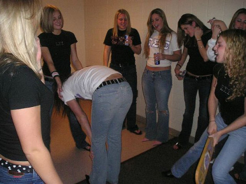 spankingnl: Ah, those silly sorority girls. Don’t they know that it works matter if you take the jea