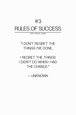 hplyrikz:  Read the “Rules of Success” here