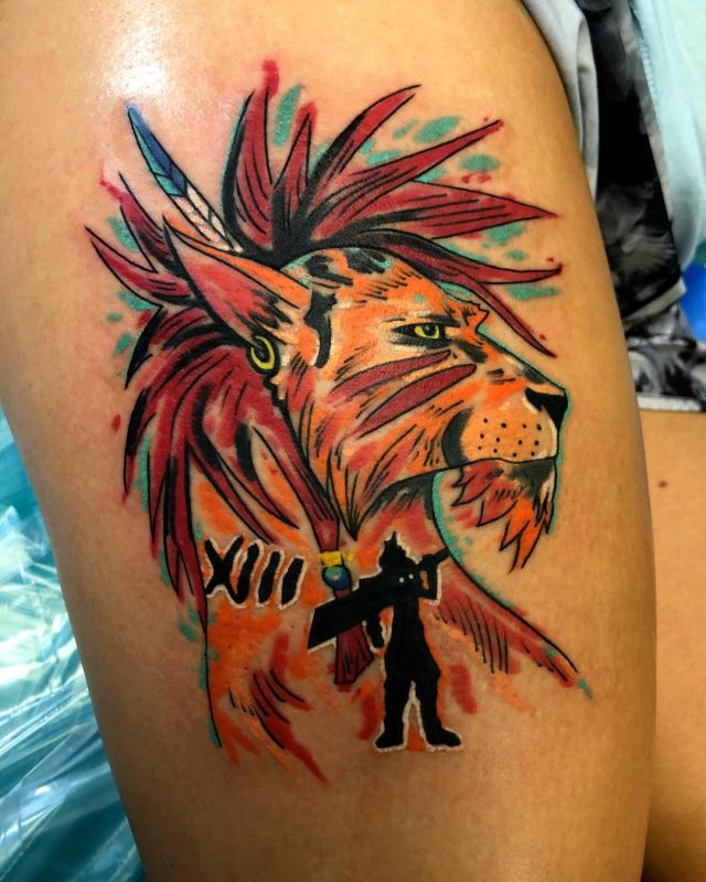 Banality or Red Xiii from final fantasy 7 tattoo  7 tattoo Final fantasy  tattoo Tattoos