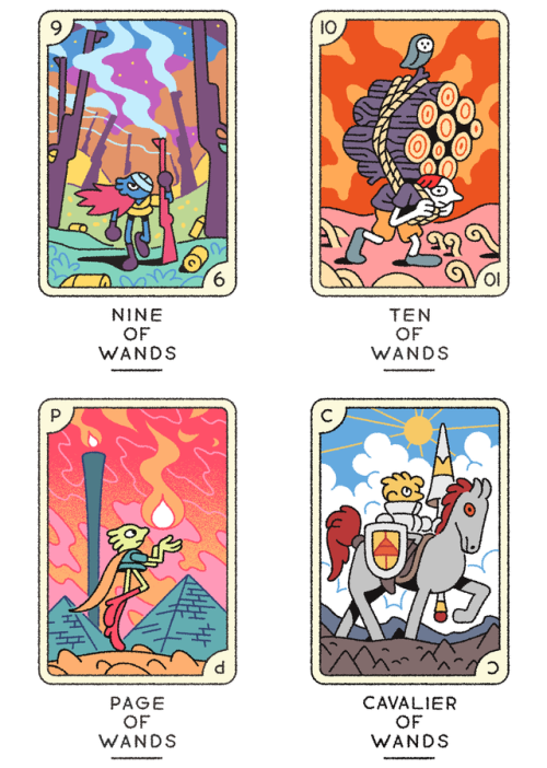 joe-sparrow: The Wands of the Tarot (Minor Arcana) illustrated by Joe Sparrow. Check back for new ca