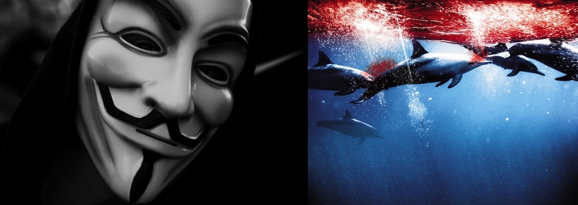thelovelyseas:   Japanese government website hacked by Anonymous over dolphin hunts.