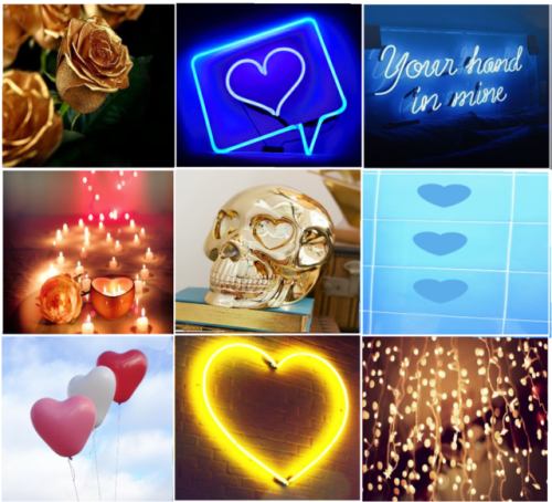  can i get a lovecore sans aesthetic with blues and golds? thanks ∞ 