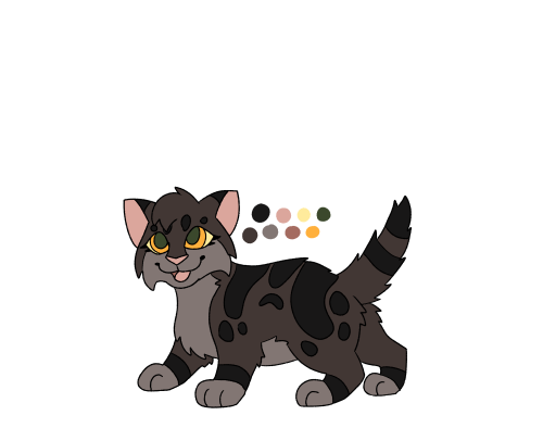 Hollykit. One of the little critters Ferncloud and Dustpelt lost in arc 2.A drawing of Hollykit, she