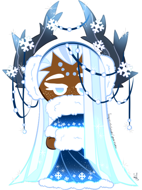 Millennial Tree Cookie Winter Frost outfit design.