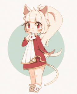 kiwipancakes:  quick doodle of my nenja   So cute!