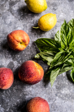 sweetoothgirl: Grilled Peach and Basil Arnold