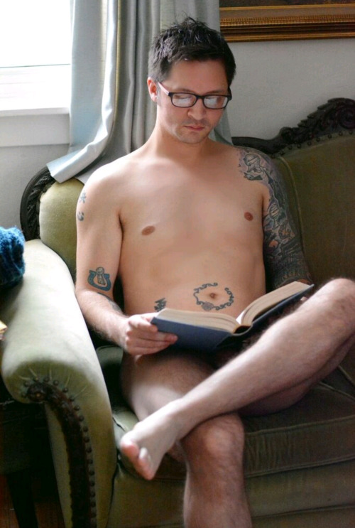 Reading is relaxing, especially if unencumbered by clothing.Thank you for the submission.