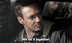 thewalkinggifs:  -i’ll go. i’ll lead ‘em out, you make a break for the fence. -no, no, no, this was my fault. -it wasn’t a question, and this ain’t your decision. it ain’t nobody’s fault.