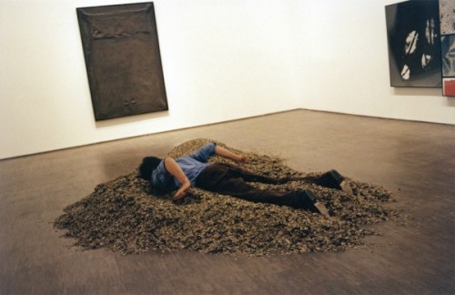 paintedout:Giuseppe Penone, Breath of Leaves, 1979