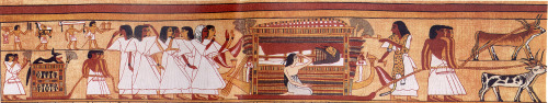 Images from the ancient Egyptian papyrus of Ani, 19th dynasty, c. 1300 -1250 B.C.