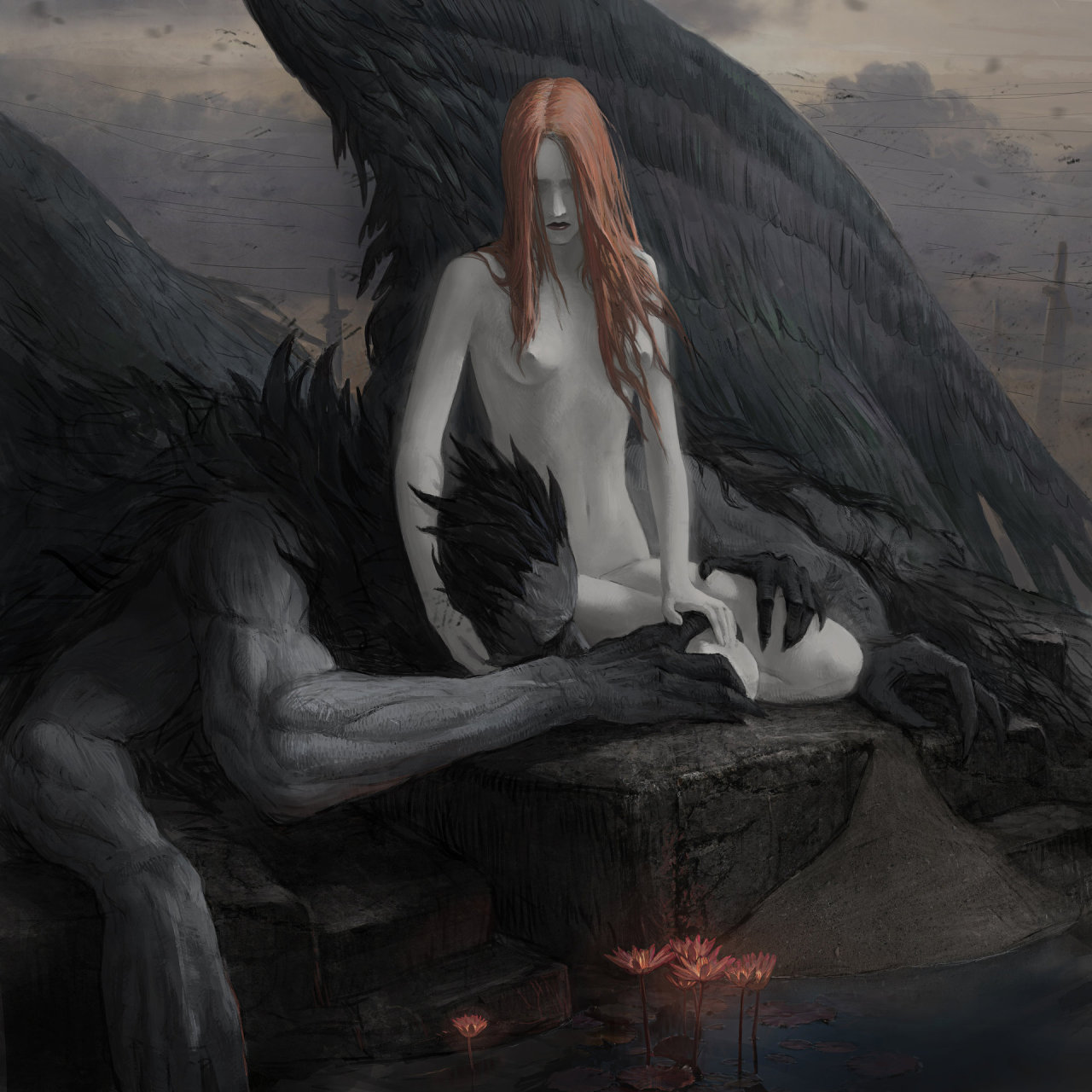 knightofleo:    Artem Demura  forever my queen   abandoned laketreasurelovesongfear