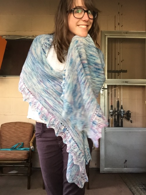 FO: Brooklyn Tweed Nimbus shawl I&rsquo;m really not sure how I&rsquo;m supposed to wear this thing,