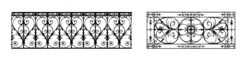 Some balcony pattern studies, with a pinch of Parisian architecture.