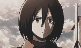 ackersoul: » Shingeki no Kyojin • one gifset per character « Mikasa Ackerman