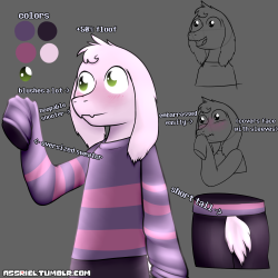 assriel:Introducing the new design for Asriel! (This design is going into effect after the next story update which I’ve already started during the art stream last night!) Opinions and comments are welcome!  Like the new design?Cutiepatoot~ :3