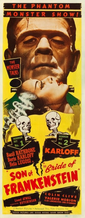 spicyhorror:  Frankenstein posters, 1931-1943
