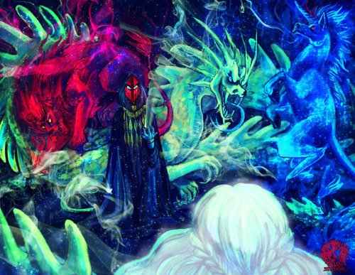 sanrixian:“Crimson Firelions, Yellow Serpents and Unicorns like pale blue flames”Dany vi