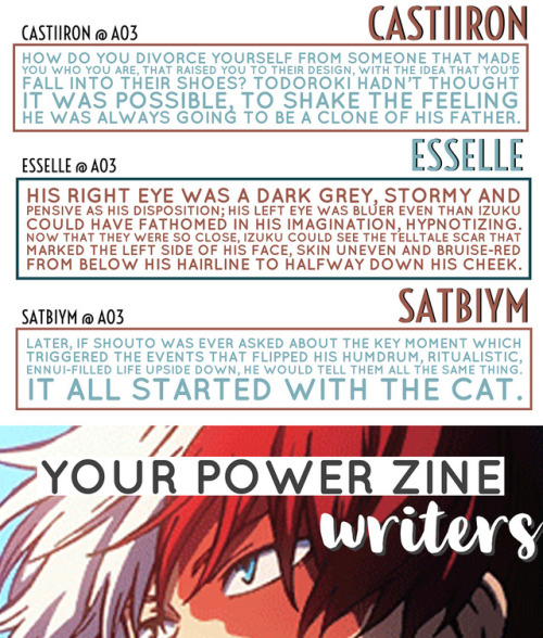 yourpowerzine: We’re excited to announce the full contributor list for Your Power, a zine dedicated 