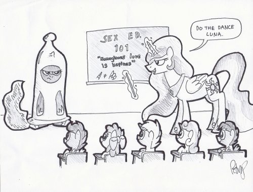 ponyconblindbagcommissions:  “Celestia & Luna must prevent unicorns & pegasus’s from breeding with each other” Drawn by: petirep​ from fimflamfilosophy at BabsCon 2015DeviantARTTumblr  XD!