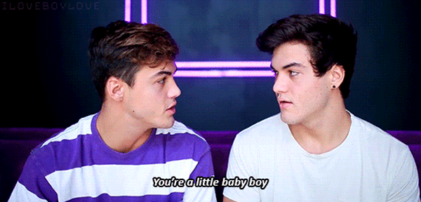 makeugosplat:  It Just Slipped In…Ethan Dolan often asks his brother Grayson to