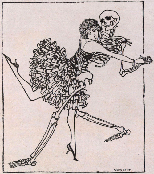 danskjavlarna: From Die Muskete, 1923. Here’s a collection of vintage dance of death imagery. Contex