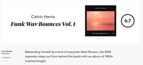 isitbetterthanemotion: Is it better than E•MO•TION?: Calvin Harris: Funk Wav Bounces 