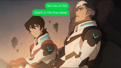 iota-in-space: …Keith just wanted to relax w/ you Shiro (source) Bonus: