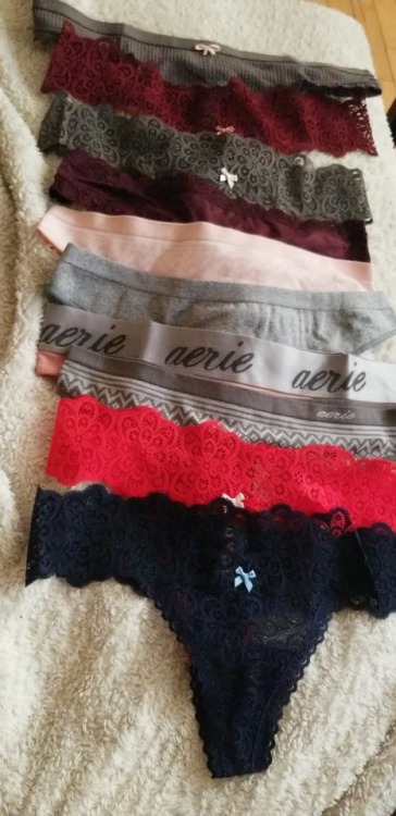 So many new panties for me to get dirty to your heart&rsquo;s desires Message or email me to get