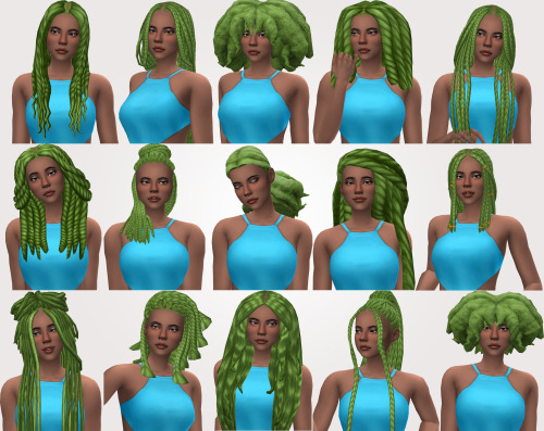 sleepywillowsims: @simtric hair dump in qwertysims modified maxis This week is just FULL of requests