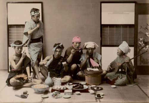 &ldquo;Work Men&rsquo;s Holiday&rdquo;Studio Shin-e-Do (Kobe, Japan).Photography.19th century.Kimbei