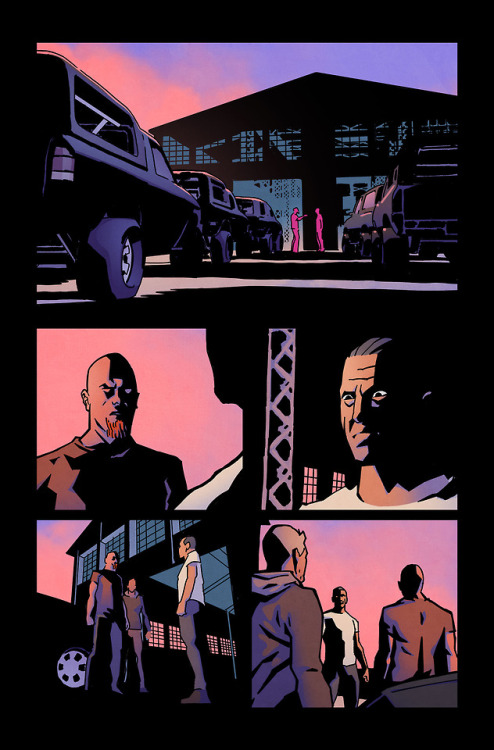 Selection of pages from Image Comics ‘Ringside’ Issue #9. Written by Joe Keatinge, with Lines from N