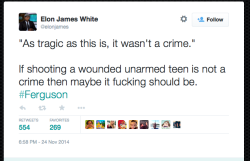 fearandwar:  United States of America, 2014. Killing an unarmed black teen is not a crime. 