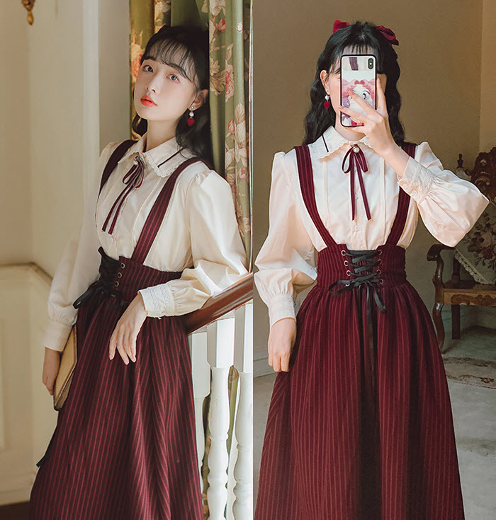 LolitaWardrobe.com — Henrietta 【-The Romantic Rose-】 Lolita OP Dress...