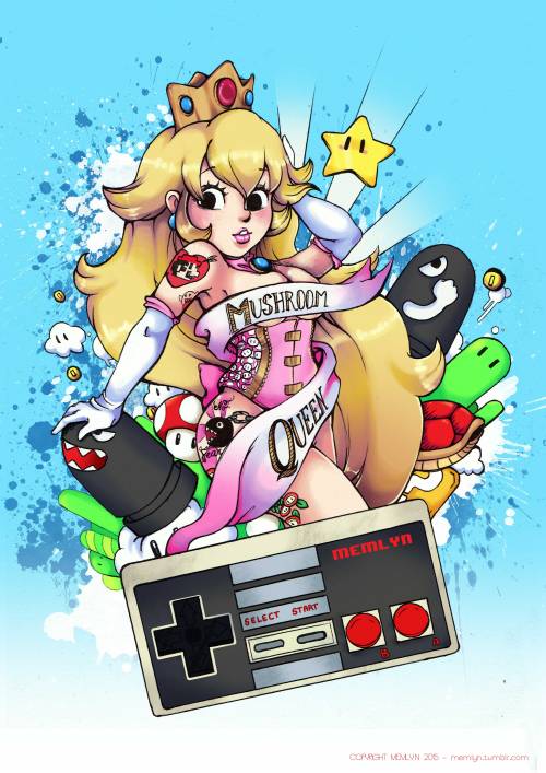 soubriquetrouge:  memlyn:  My Peach artwork is now finished, and available as print at the Made in Asia (Brussels) on BakaRangerz Stand, C34 ! I’ll be there to draw for you guys. ;)   Rad!