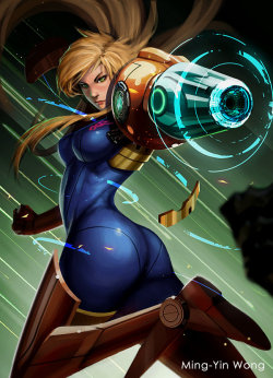 possiblybritishguy:  Zero Suit Samus by Lagunis[Source]