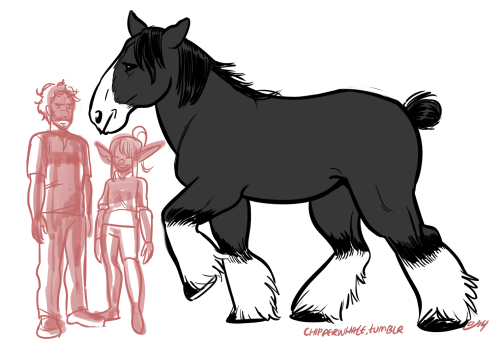 Been trying to get Bravo&rsquo;s horse design down. Big ol&rsquo; shire pony is a lot more fun to dr