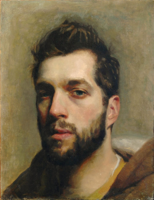 Antonio-M:  Jamin Lefave (Self-Portrait), 2014. American Artist. Oil On Canvas.