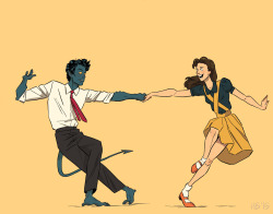 hannahblumenreich:  based on the youtube footage i’ve seen, i believe the objective of the lindy hop is to attempt to murder your partner by shaking them out like a bed sheet. seems like…fun? [this is part of a set!]