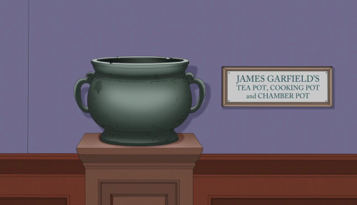 James Garfield Historial Museum, in American Dad!, Garfield and Friends, S13E19, 2016 (feat. Seth Ma