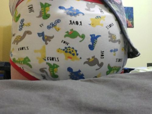 Got Diapeed Up In A Megamax XL With My Dino Training Pants. I'm Having An All Nighter Gaming Session