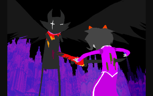 rosenagldky:Today I realized that Nepeta, a hero of heart, was stabbed three timesI definitely shoul