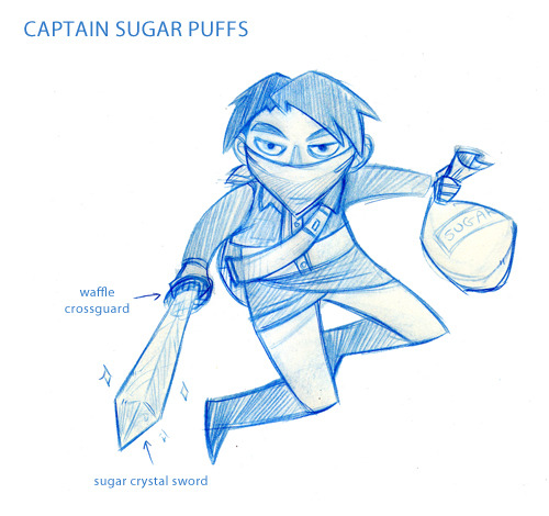 ekaitz:  God, here are a bunch of sketches from the past month to present. Captain Sugar Puffs is the cereal mascot of Titan Saga. So many AU… some are even AU within an AU.DON’T. LOOK. AT. ME. 