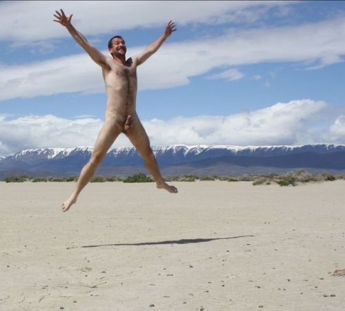 personalextension:  Nude asanas on the desert playa.  Birthday party at the edge of the world, May 2010! (Far SE Oregon, USA) #parsvabakasana #ardachandrasana #sirsasana #kumbhakasana #namaste 