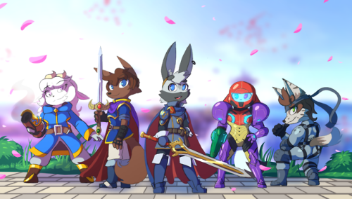 A commission for Bombzo (twitter.com/bombzothewolf) that took months to finish because colle