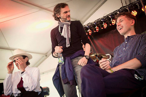 Alex Kapranos & Ron Mael in Active Zone FM stage by Baláž and Hubinák Video = Talk + a bit of th