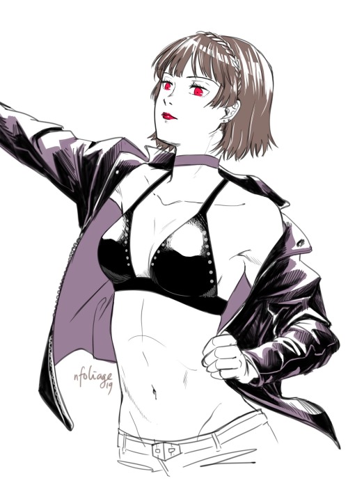 davontewagner: Makoto Niijima from Persona 5 in my biker design.Artwork is made by @nfoliage commiss