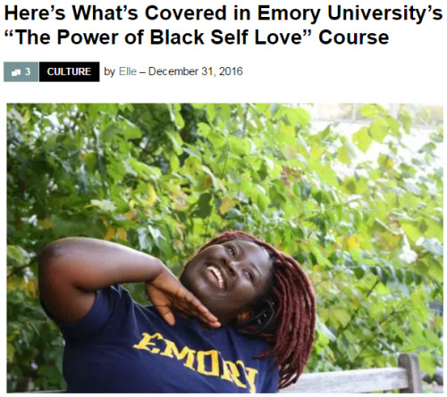 cartnsncreal:  The lack of positivity surrounding Black Americans has launched a wave of empowering social movements over the years, including Black Girl Magic and the online community of Black Twitter.Now, Emory University is giving students the chance