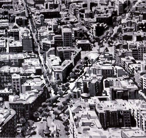 gerhard-richter-art: Townscape Madrid, 1968, Gerhard Richter