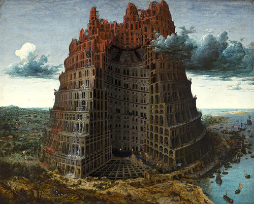 fukkafyla:Tower of Babel, by Pieter Bruegel the Elder, ca.1563.Inside Bruegel’s Tower of Babel, by K